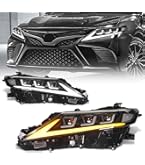 Amazon | 【2025改良済み】Archaic カムリ 70系 ヘッドライト 3眼